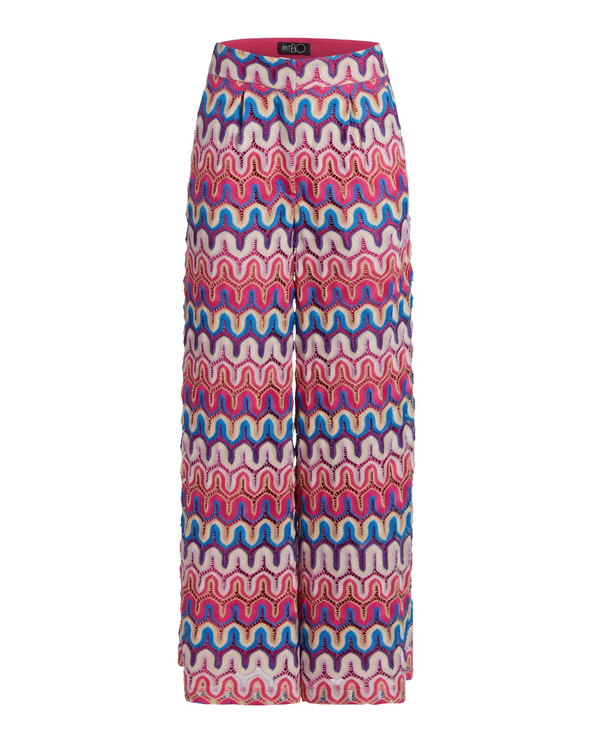 CROCHET WIDE LEG PANTS