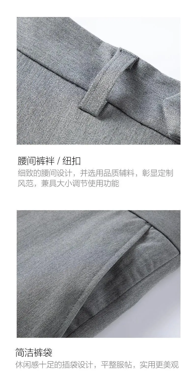 Double-Breasted Solid Men Suit - Business Formal