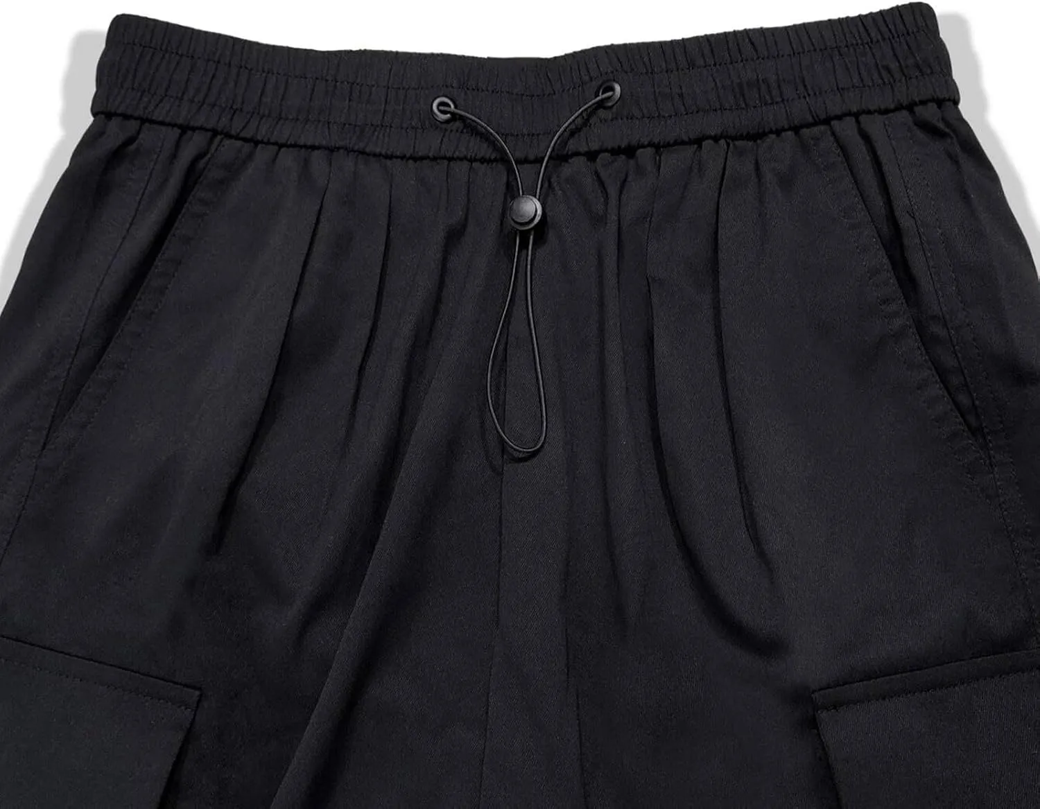 Men's Baggy Cargo Pants Casual Parachute Pant Drawstring Elastic Waist Loose Fit Athletic Joggers Sweatpants with Pockets