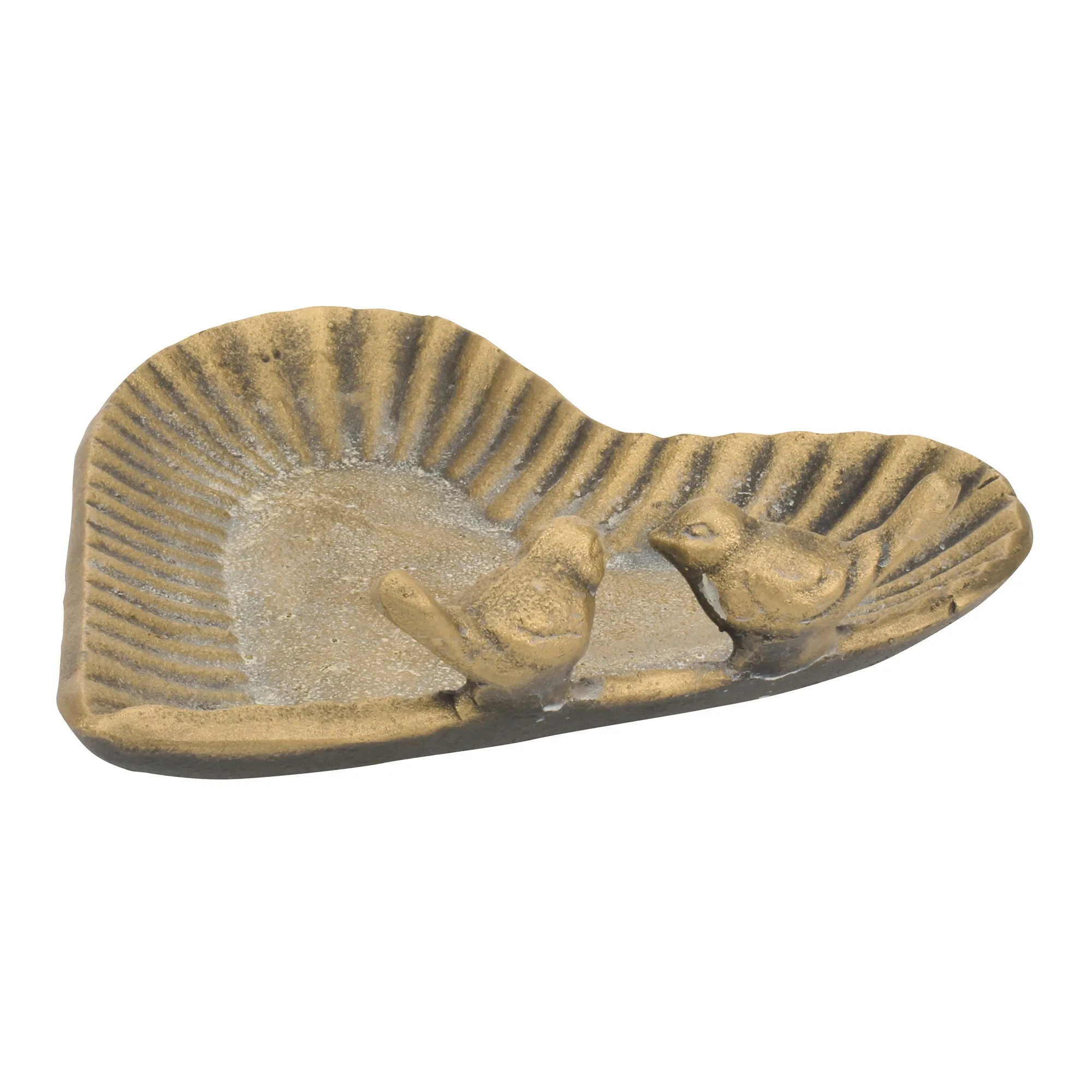 Patina Brass Cast Iron Heart Shaped Plate